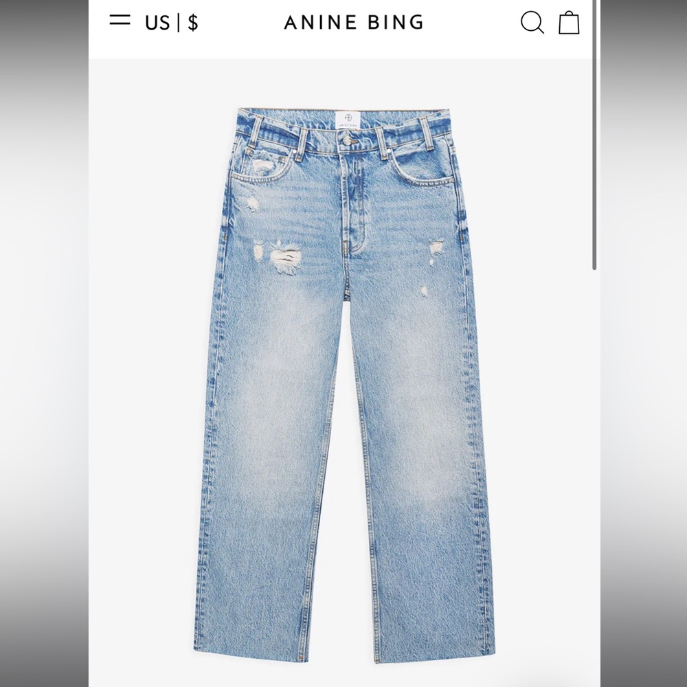 Anine Bing Gavin jeans in blue reservoir
